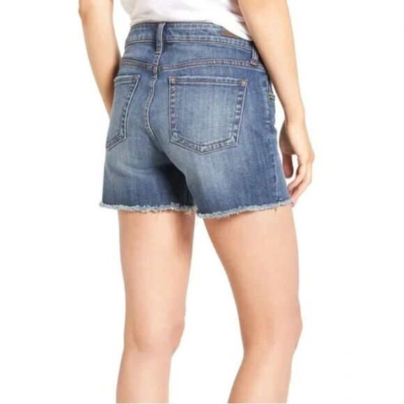 New Kut from the Kloth Gidget Mid-Rise Raw Hem Jean Shorts size 12 - Picture 3 of 13